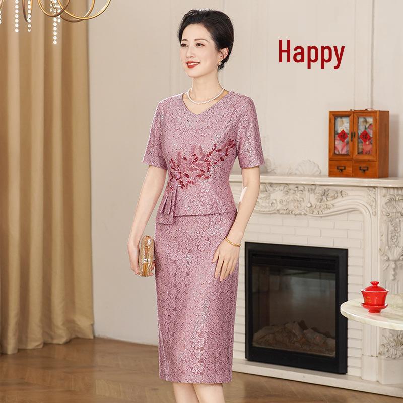 Elegant Slimming Mother-of-the-Bride Dress