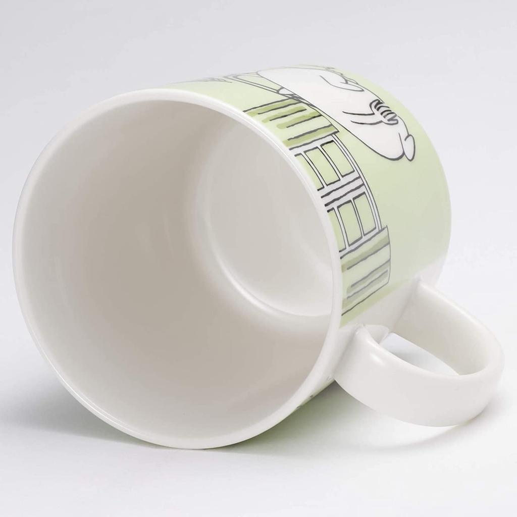 Moomin Arabia Official Gift 300ml Classic Moomin Green Moomin Christmas Wedding Birthday Housewarming Officially Imported (Arabia) Wrapping Mug,