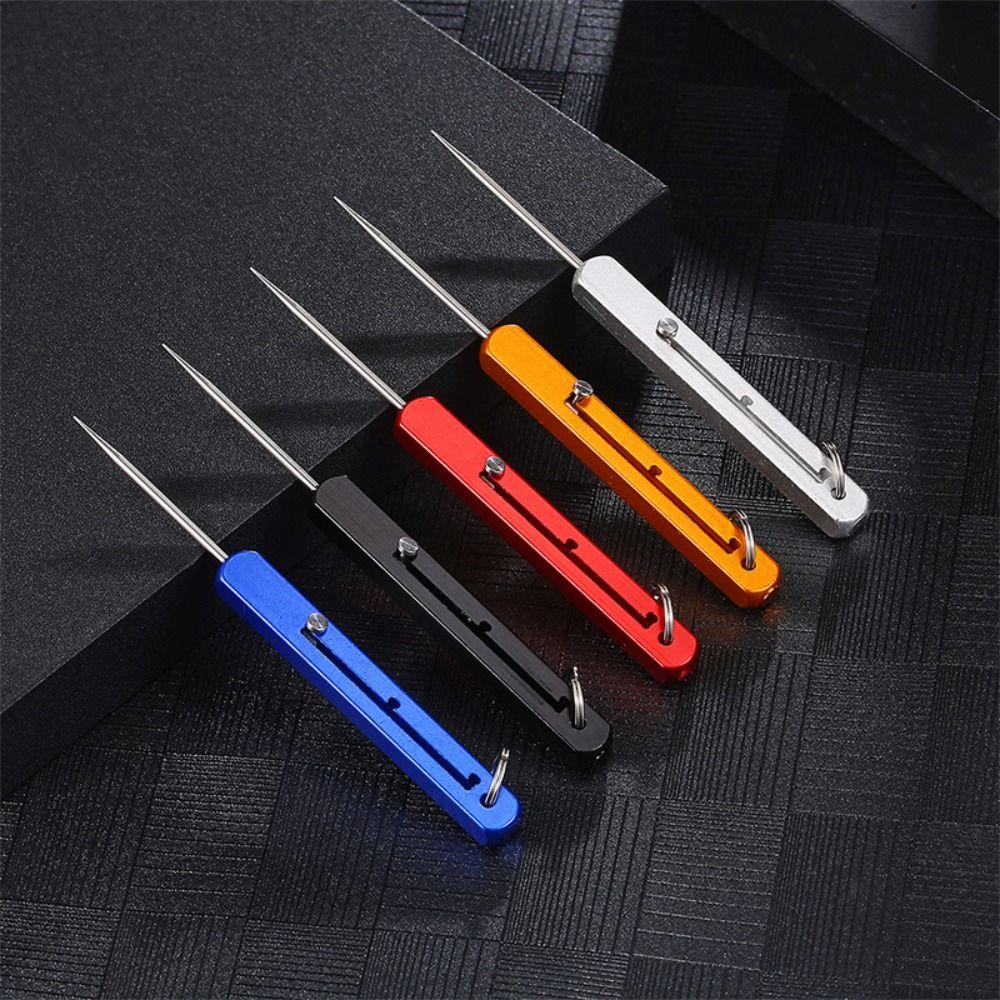 Adjustable Telescopic Push-pull Titanium Toothpicks Pocket Toothpick Fruit Pick Metal