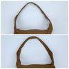 BOTTEGA VENETA Vintage Semi Shoulder Bag Single Strap Nappa Leather Brown Camel A4 Size Compatible
