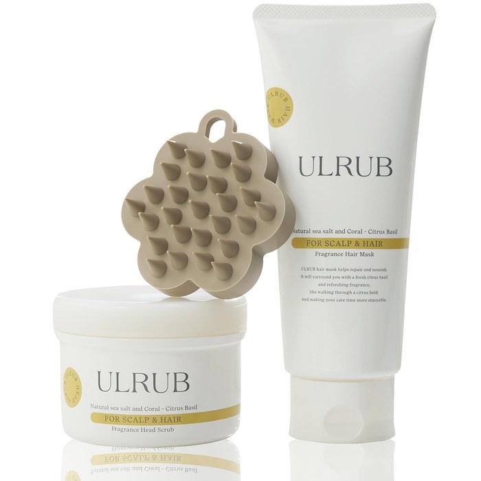 [Uru Lab] Head Scrub Hair Mask 200g – Scalp Care, Damage Repair, with Brush – Yellow