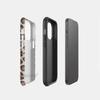 Popular Spice Girl Wind Leopard Print Bow Magnetic Mobile Phone Case Apple 15/14/13 Special Anti-drop Protective Case