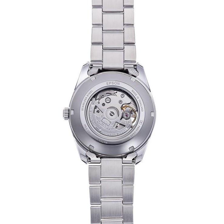ORIENT Automatic Mechanical Watch Contemporary Semi-Skeleton Domestic Manufacturer Warranty Open Heart RN-AR0009L Mens Light Blue