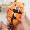Socket Hanger Cartoon Bear Design Socket Holder Self-Adhesive No-Punch Wall Socket Holders Cable Management
