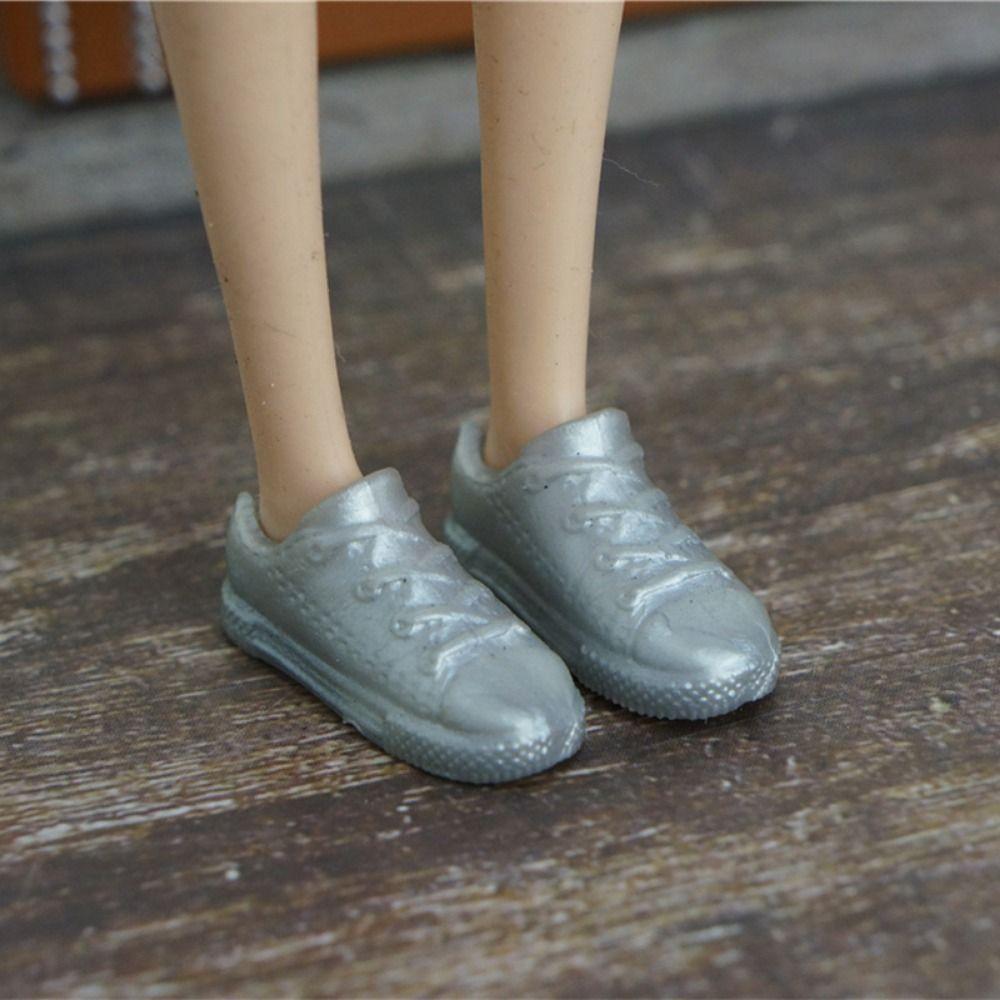 Fashion 1/6 Doll Sippers Shoes Plastic Shoes Clothes Accessories  Fit Foot Length 2cm Dolls