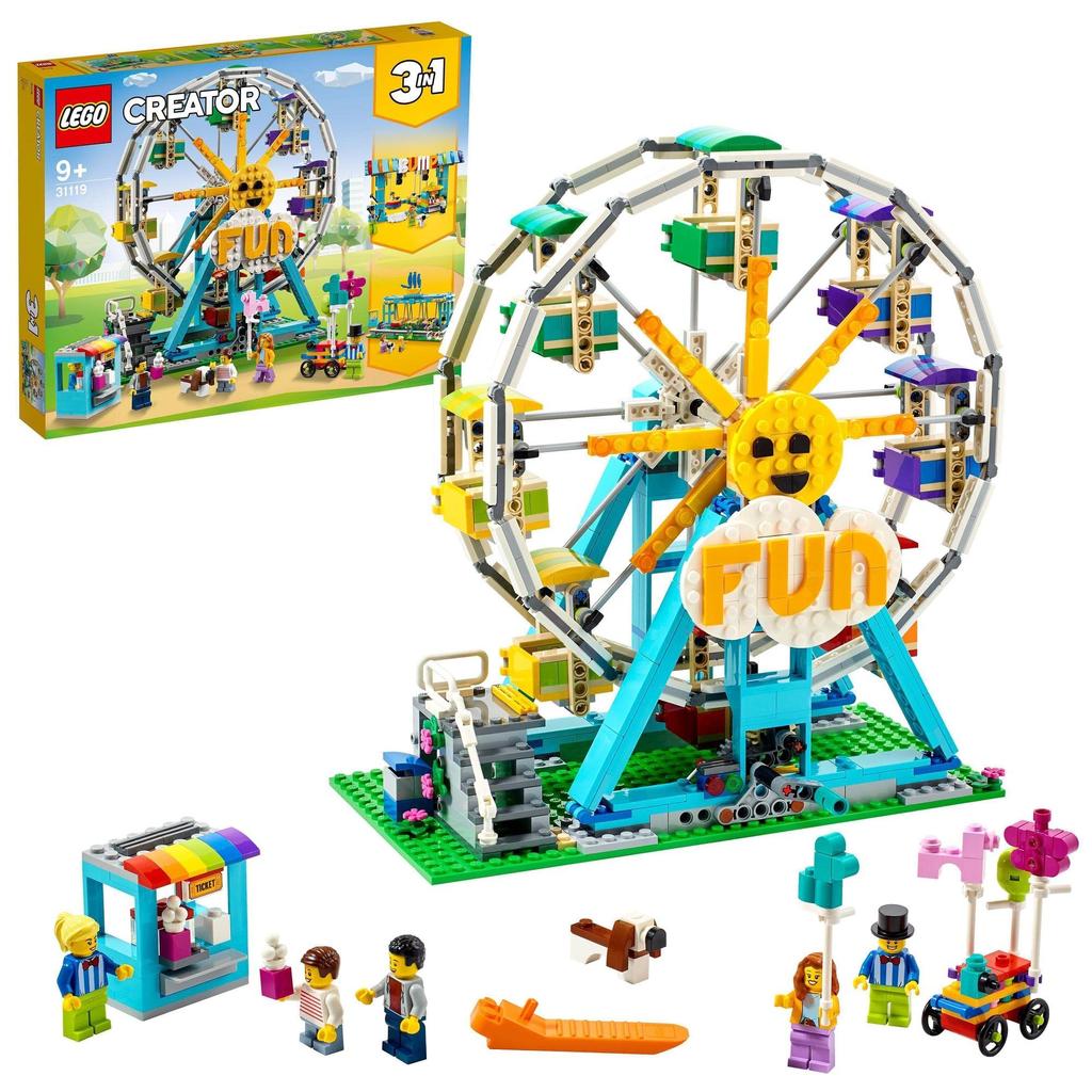 LEGO Creator Ruské kolo 31119 Toy Block Dárek na horskou dráhu pro chlapce a dívky od 9 let