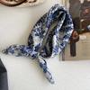 Cotton Linen Square Scarf 58cm Bandana Scarves High Quality Women's Silk Scarf  Neck Decorative