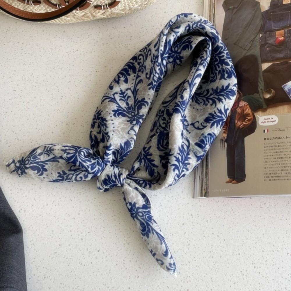Cotton Linen Square Scarf 58cm Bandana Scarves High Quality Women s Silk Scarf  Neck Decorative 1