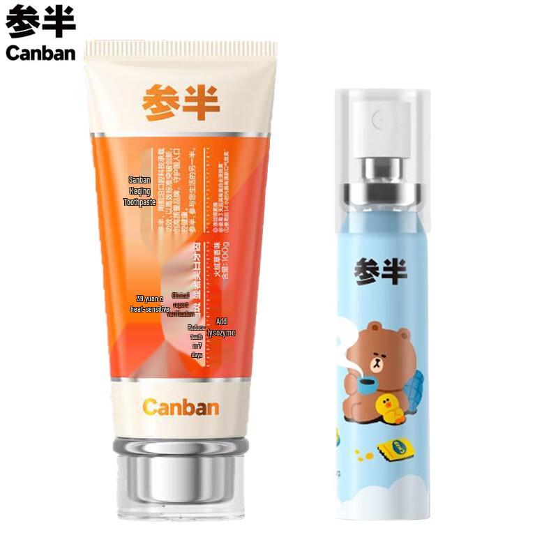 Набор зубной пасты и спрея для полости рта Canban LINEFRIENDS