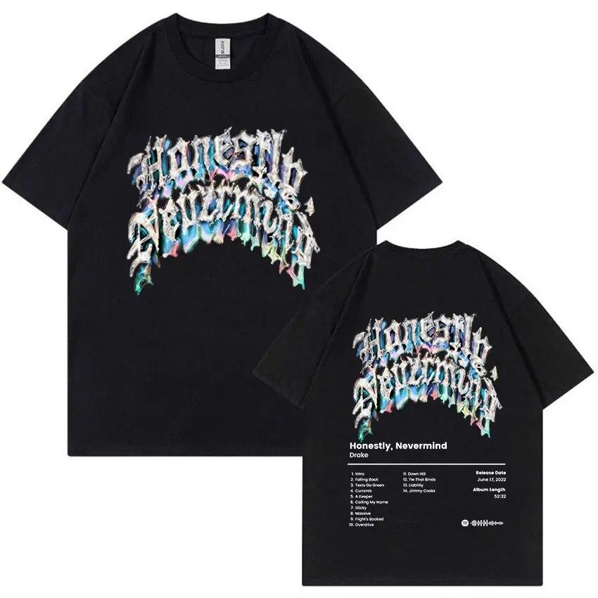 Rapper Drake New Oversized T Shirt Certified Lover Boy Album Print T-shirt Unisex Hip Hop Casual Funny T Shirts Unisex Streetwear