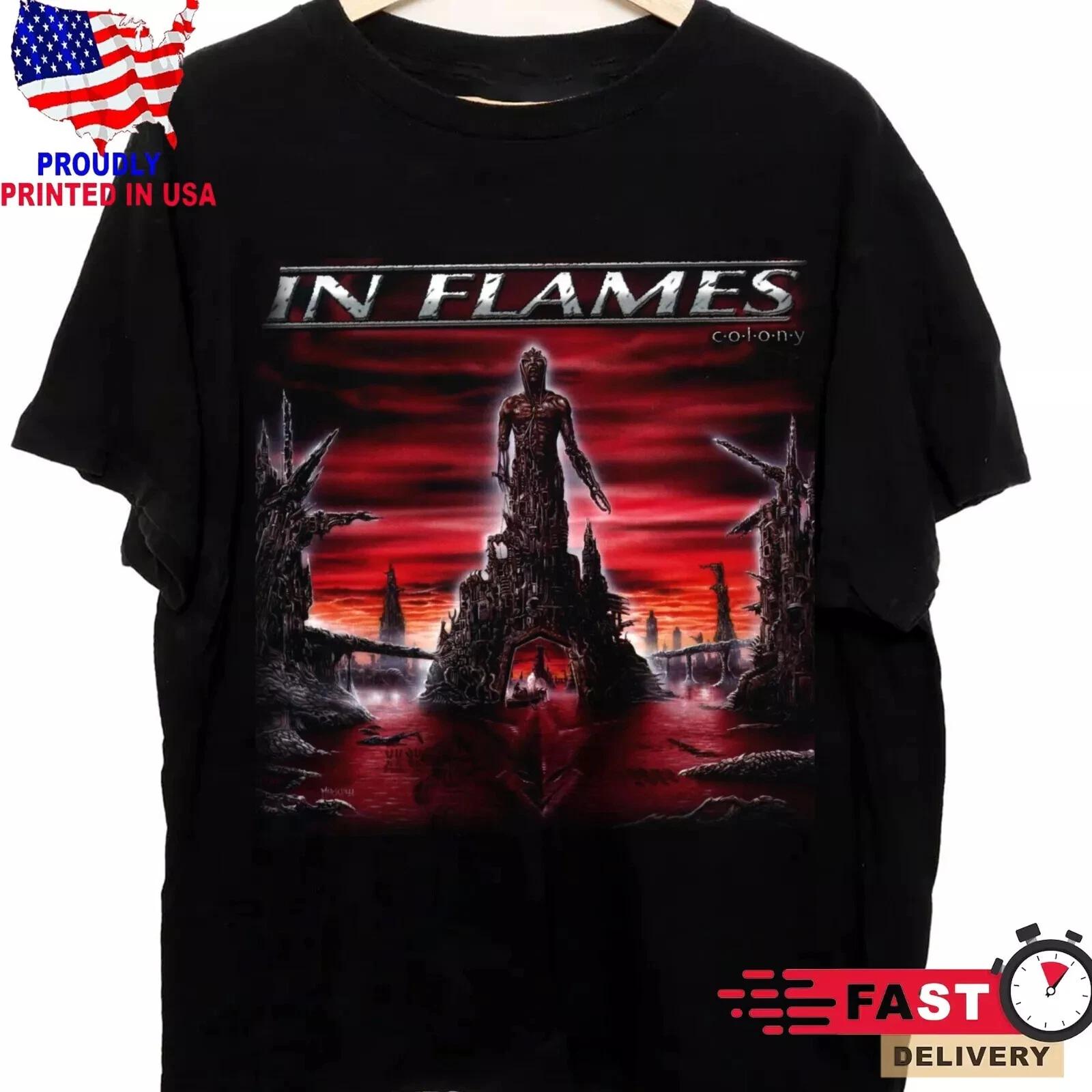Hot In Flames band T-shirt XS