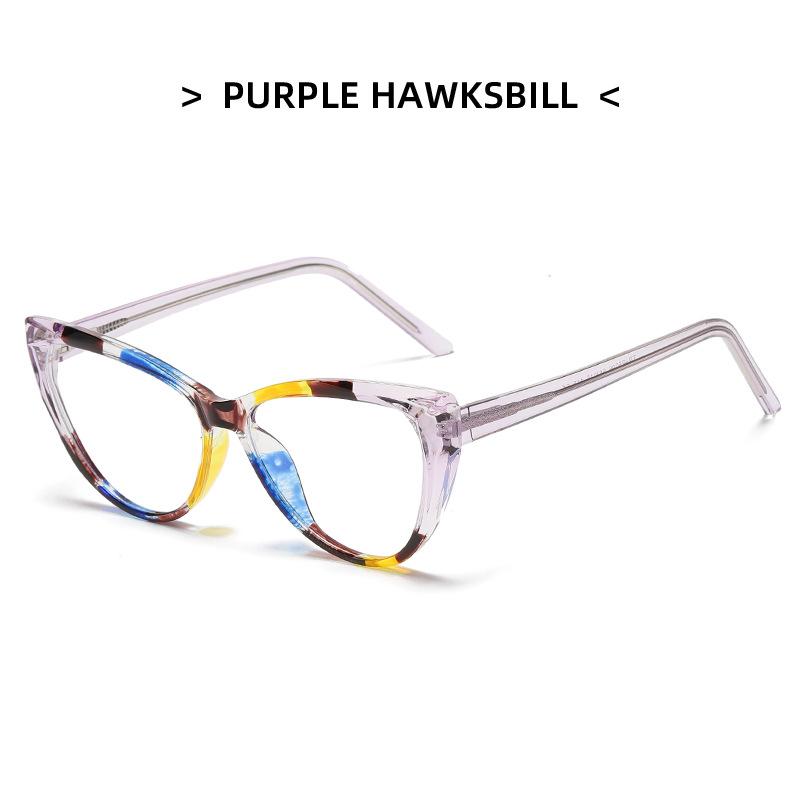 Women Fashion Cat Eye Anti Blue Light Glasses Cat Eye Black Frame Blue Light Blocking Computer Clear Lens Eyewear Eyeglasses