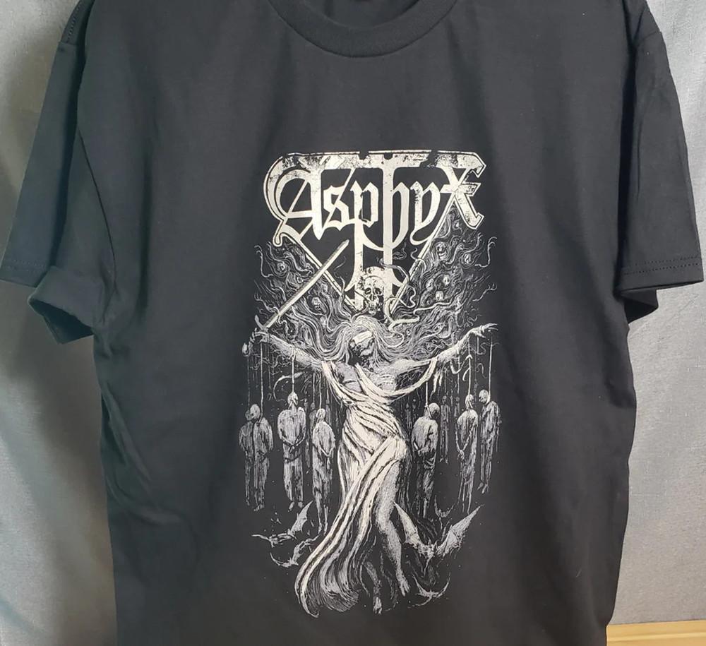 

Стиль Винтаж Asphyx Рок-музыка Черный Размер S-4XL Футболка Унисекс PP145 Унисекс Футболка L