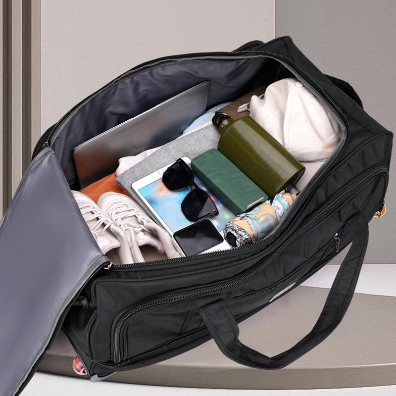 Reisetasche mit Rollen aus Oxford-Stoff, extragroß, faltbar, Reisetasche mit Rollen, Unisex, Reise-Aufbewahrungstasche