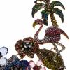 Fashion Colorful Crystal Rhinestone Flamingo Choker Necklace Women Indian Ethnic Statement Large Collar Big Bib Necklace Jewelry