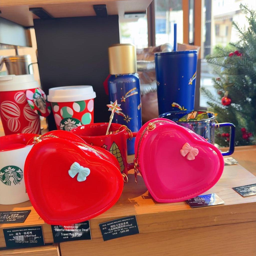 2025 Mini Heart Jelly Coin Purse - Cute, Fashionable Peach Heart Lipstick Bag