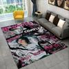 Kpop Hyunjin Stray Kids Musikstar Teppich für Spielzimmer Schlafzimmer Wohnzimmer Sofa Heimdekoration, Kinderteppich Rutschfeste Fußmatte