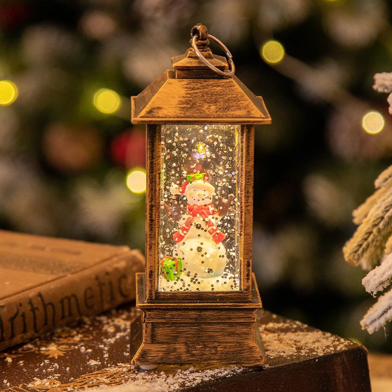 Weihnachtsmann Kristall-Kronleuchter: Weihnachtsfeier Licht & Schmuck Geschenk