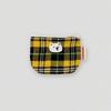 Check Pattern Mini Pouch - Yellow