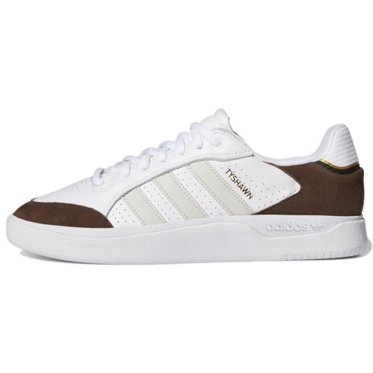 Adidas Originals Tyshawn Low Comfortable Casual Wrap Durable Low-Top Skate Shoes Men Sneakers White Brown GZ8368