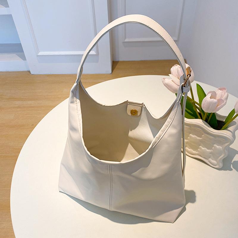 New Korean Retro Shoulder Bag Women Leather Tote Large Vintage Work Purse Handbags