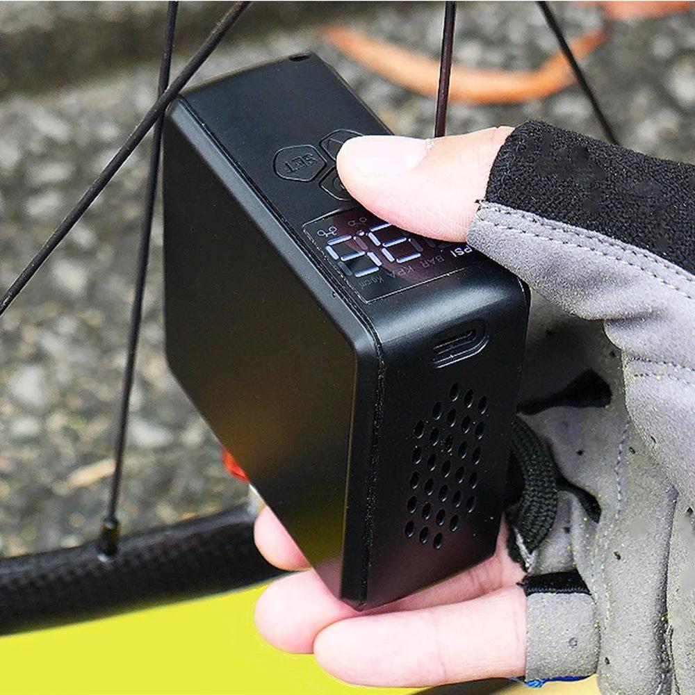 Winzige Luftpumpe, tragbare intelligente Pumpe für Autoreifen, Schlauchboote, Fahrräder mit voreingestelltem Hochdruck