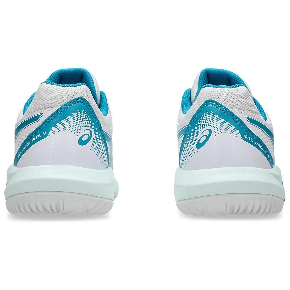 Asics Gel Dedicate 8 Abrasion Resistant Abrasion Resistant Low top Tennis Shoes Women's White Blue 1042A235-103