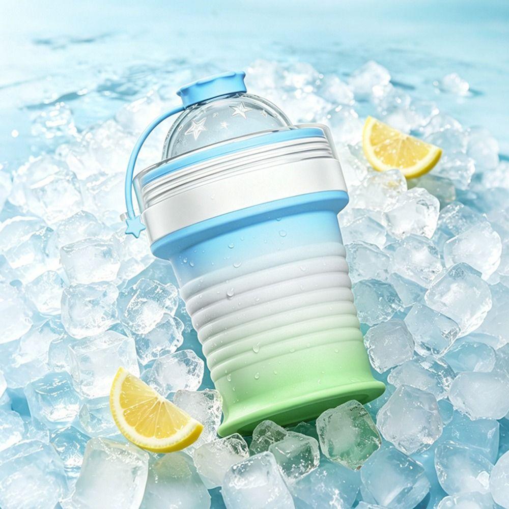 Silicone Ice Ball Maker Cup Portable Tumbler Ice Mold Cup New Ice Sphere Mold  Travel