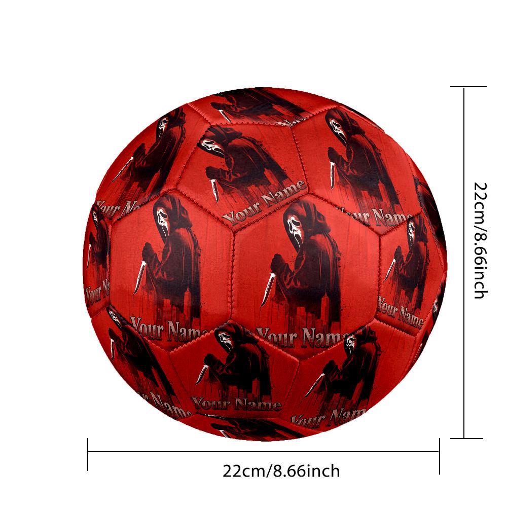 Size 5 FootballScream Ghostface Durable PU Soccer Ball for Sports Training Outdoor Competition