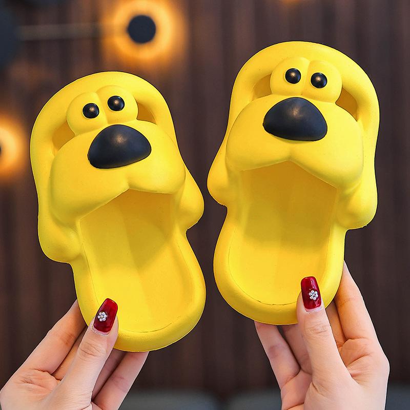 

Children s Summer New Indoor Non-Slip Cute Boys and Girls Toddler Home Slippers 34/35Code(Insole Length20 жёлтый