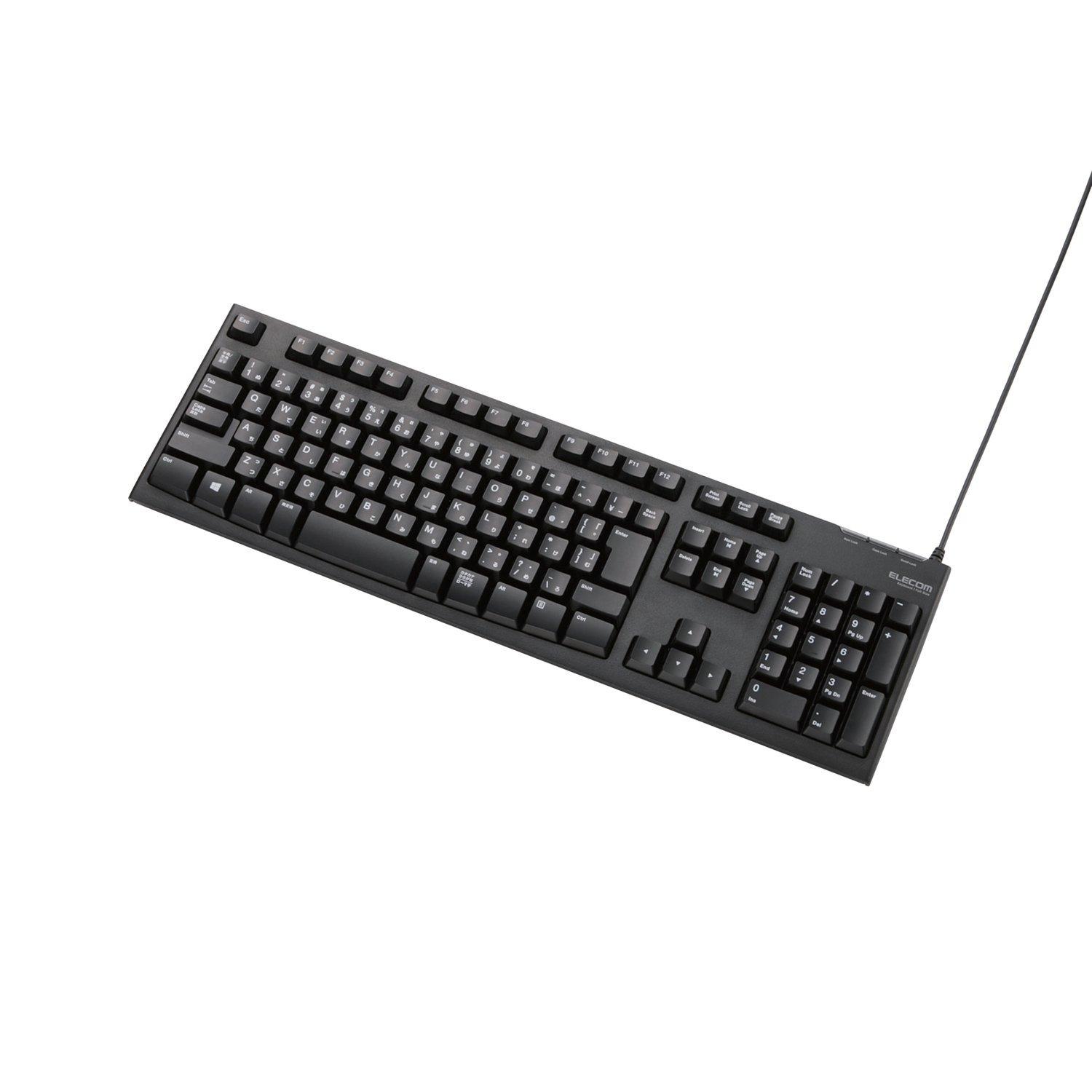 

ELECOM Keyboard for PS4 Wired Membrane 108 Keys 3m Long Cable 10 Million Times Durable Black GM-TKFCM062BK