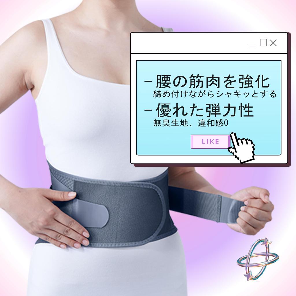 Strong Lower Back for Desk for Back and Hips Unisex Support Comfortable Fit Adjustable Easy Work Black-Invisible Suitable (L)