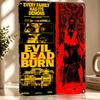 Evil Dead Burn Horror Movie D Texture Metal Poster Customized Wall Art Tin Sign Gift for Mancave Office Decor Room Funny Signs