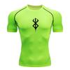 Y2K Compression T Shirt Men Fitness Gym Sport Running Short Sleeve T-Shirt Quick Dry Tops Tee