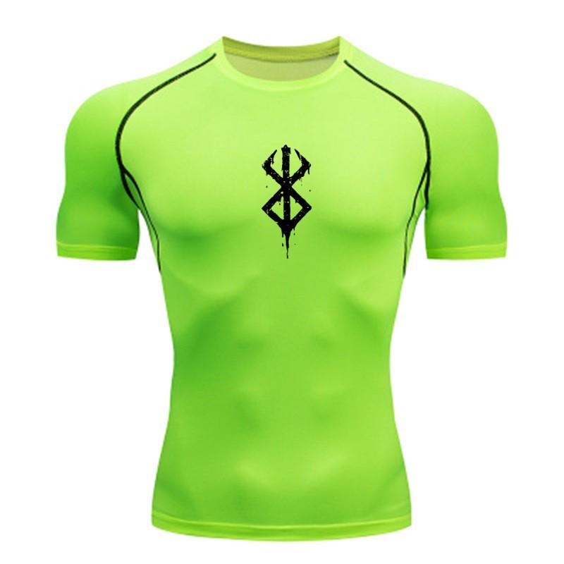 Y2K Compression T Shirt Men Fitness Gym Sport Running Short Sleeve T-Shirt Quick Dry Tops Tee