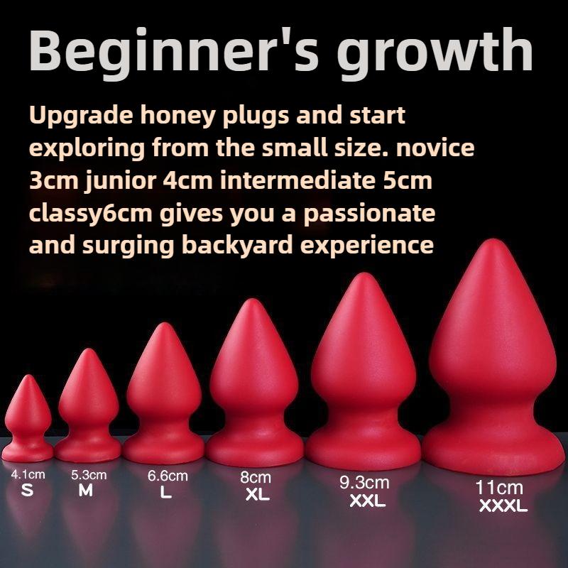 6 Sizes Huge Anal Plug Comfortable Silicone Anal Dildo Suction Cup Big Butt Plug,Anal Dilator Adult Anal Sex Toys for Women Anus