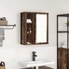 VidaXL Bathroom Wall Cabinet Mirror Smoked Oak 50x21x60 Cm, Hanging Bathroom Cabinet, Wall Unit of 861904