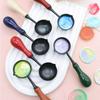 Sealing Wax Non-Stick Spoon Anti-Hot Wood Handle Retro Wax Stamping Spoons Fire Paint Melting Firing Stamp Metal Tool