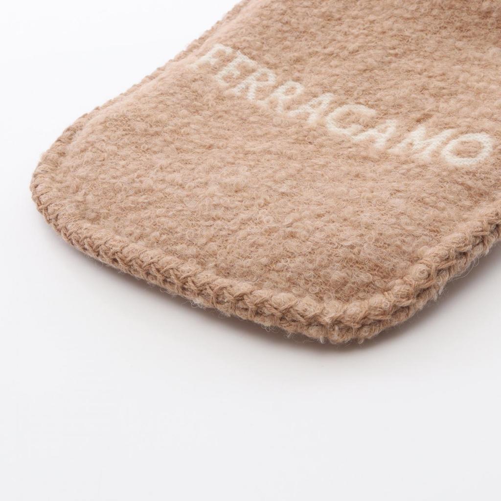 Used Salvatore Ferragamo Gancini hot water bottle Other accessories wool Beige Used unisex