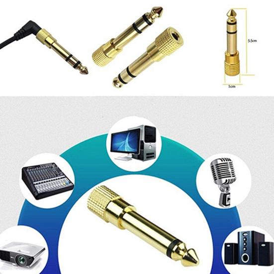 45665 3,5 mm Buchse 45661 Stecker Kopfhörer auf 6,5 mm Klinkenstecker Adapter Stecker Stereo Audio
