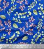 Soimoi Black Japan Crepe Satin Fabric Red Berries & Leaves Printed Craft Fabric by the Metre 42 Inch