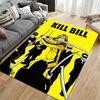Yellow Samurai Fight Scene Suitable As a Non-slip Mat for the Living Room or Bedroom Sofa