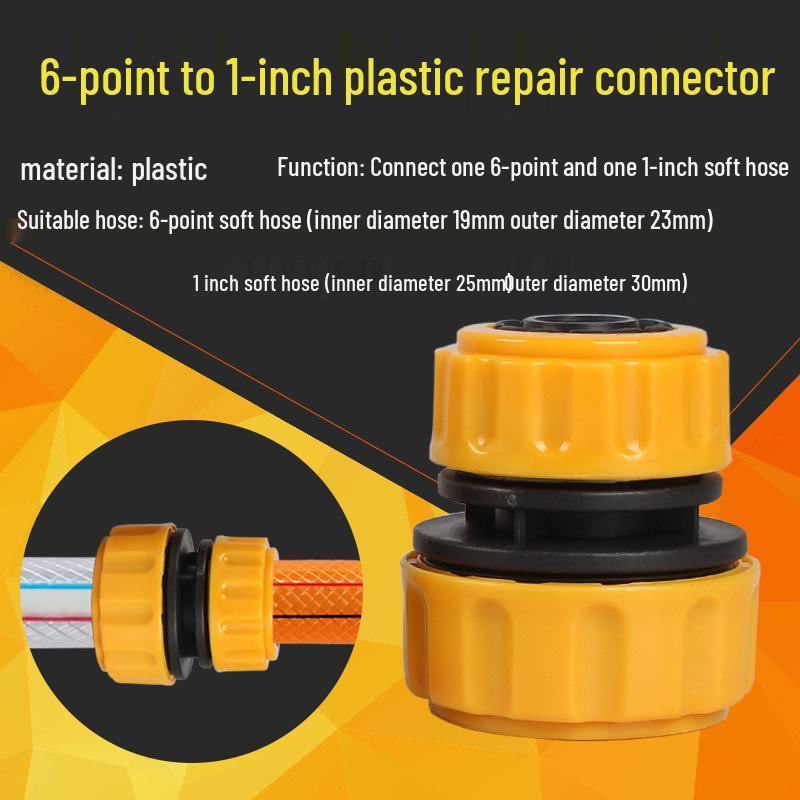 Four-Point Hose Extension Connector for Garden & Car Wash.