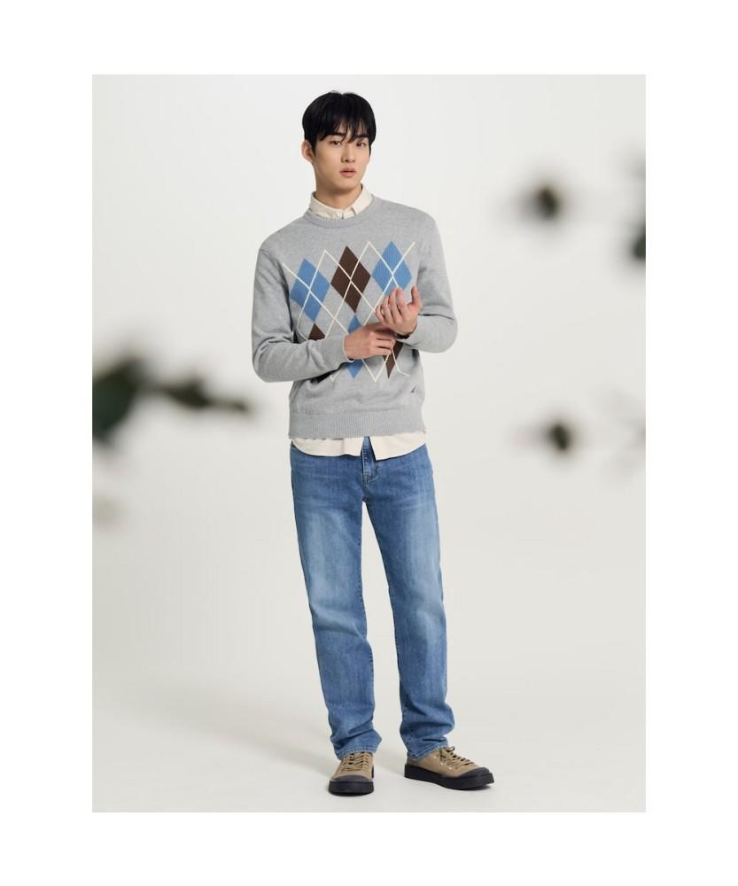 Binpolmen [Essential] Standard Fit Denim Pants Blue