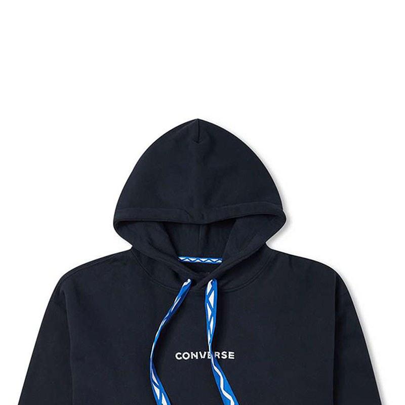 Converse Sweatshirts Men's Black Hooded Moderate Regular 10025057-A03