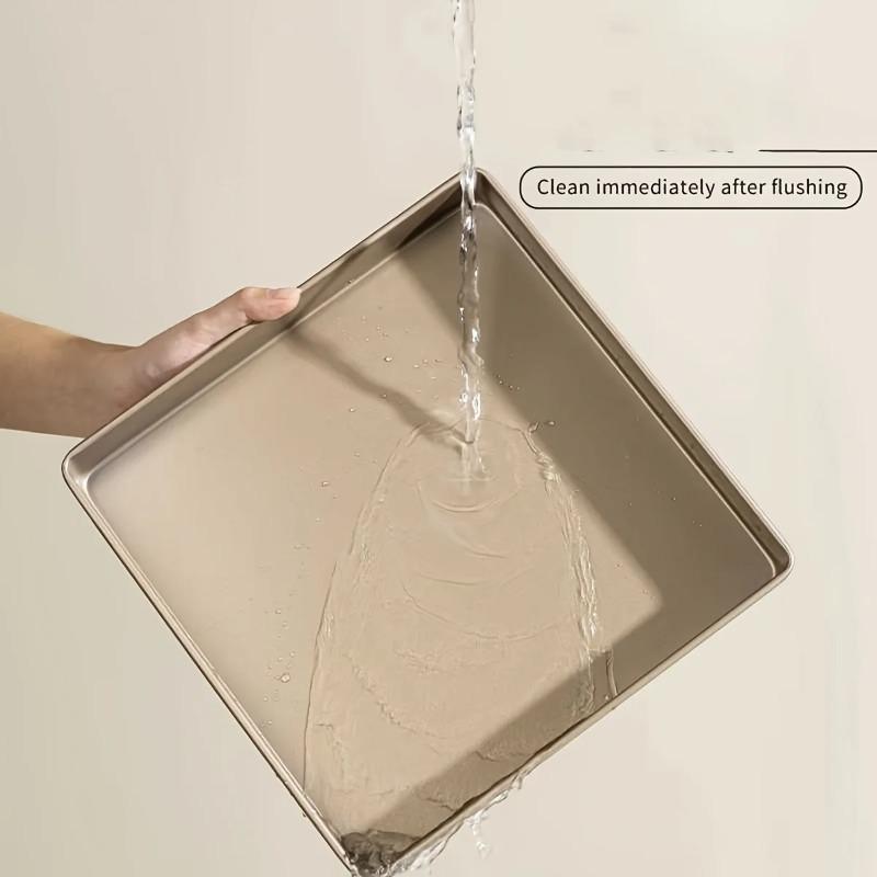 Professional 11-inch Square Cake Roll Pan - 28x28 Non-Stick Baking Mold with Snowflake Nougat Design for Perfect Swiss Rolls