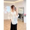 Simple, Stylish, and Uniquely Designed Versatile Top from European Brands, 2026 Spring New Long-Sleeve Women's Fashion