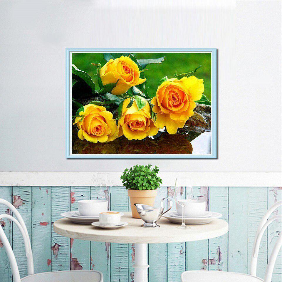 Diamond Mosaic Flower 5D DIY Diamantová malba Vyšívací kamínky Cross Stitch