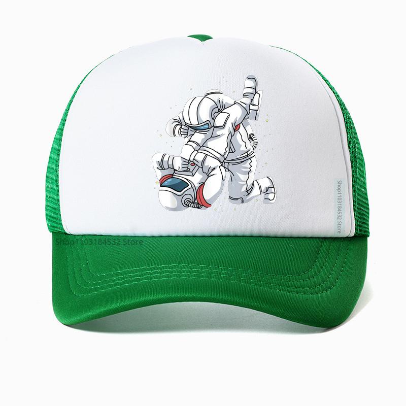 Funny Astronaut Brazilian Jiu Jitsu BJJ MMA Unisex Baseball Cap Adjustable Mesh Breathable Trucker Hat