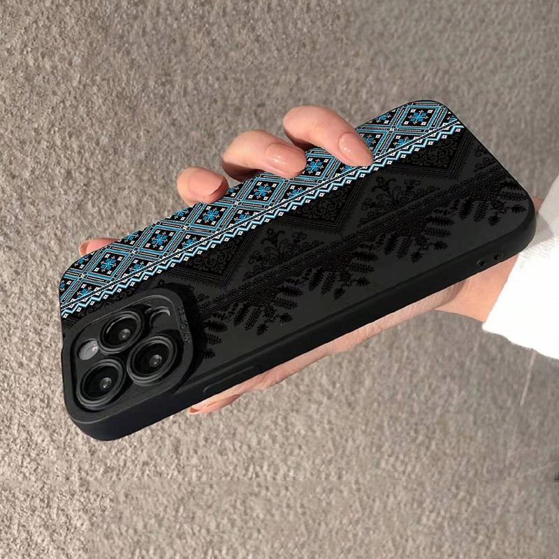 Vintage Totem Painting Shockproof Phone Case For iPhone 17 16 15 14 13 12 11 Pro Max XS X XR 7 8 Plus SE  13 Mini Soft Cover